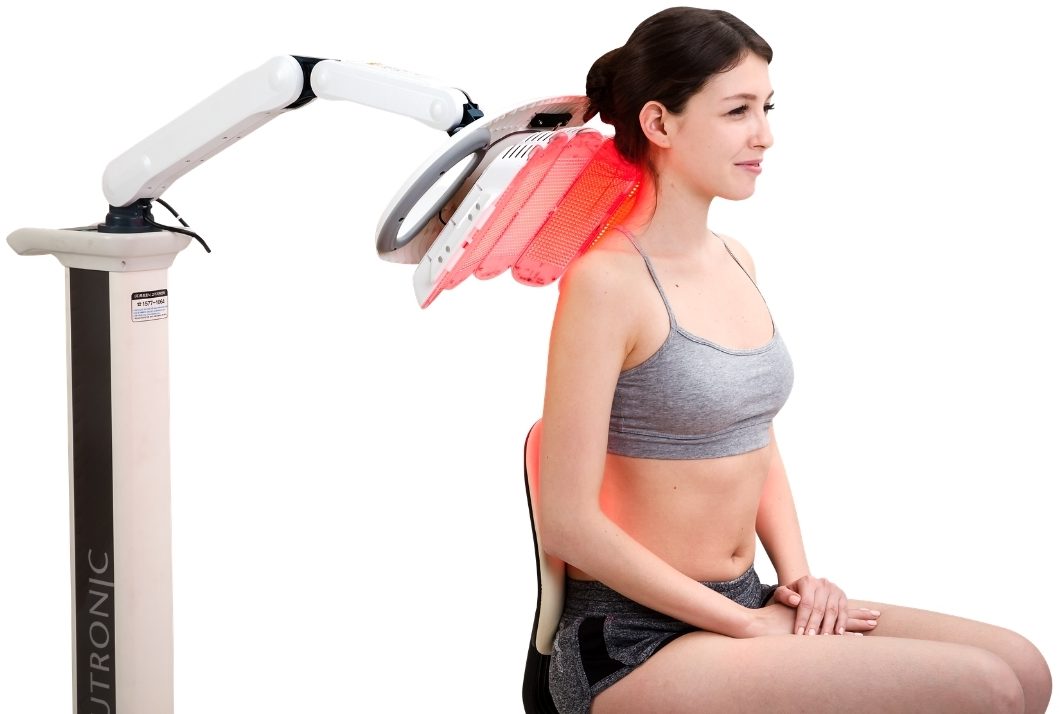 LED light therapy for the neck and shoulders LED light therapy for the neck and shoulders