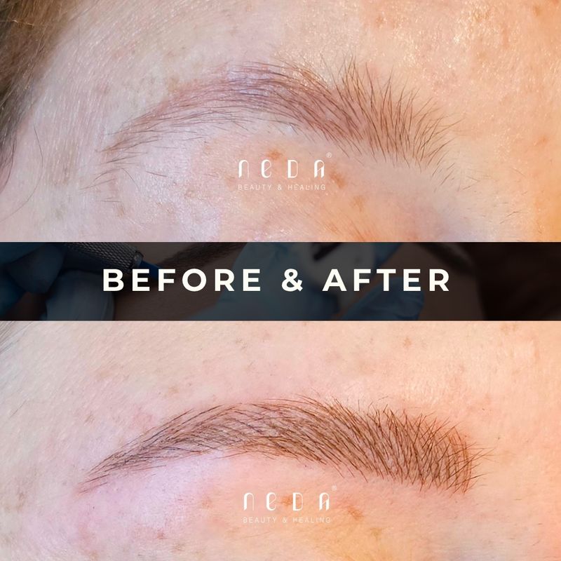 Microblading before and after
