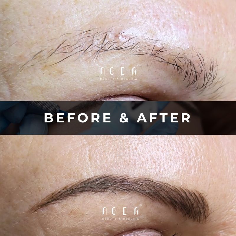 Microblading before and after