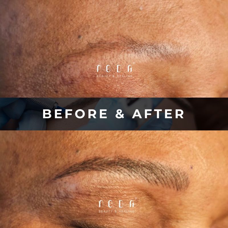 Microblading before and after
