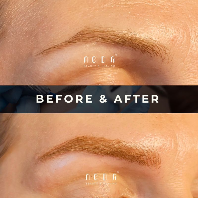 Microblading before and after