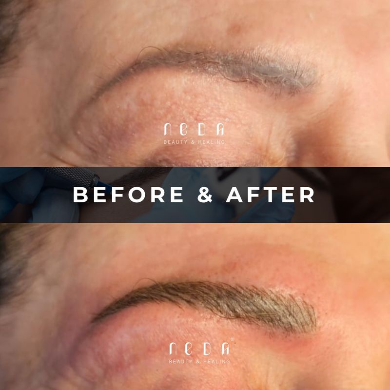 Microblading before and after