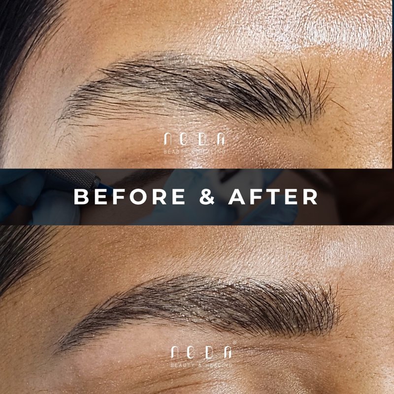 Microblading before and after