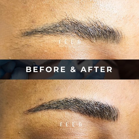 Microblading before and after