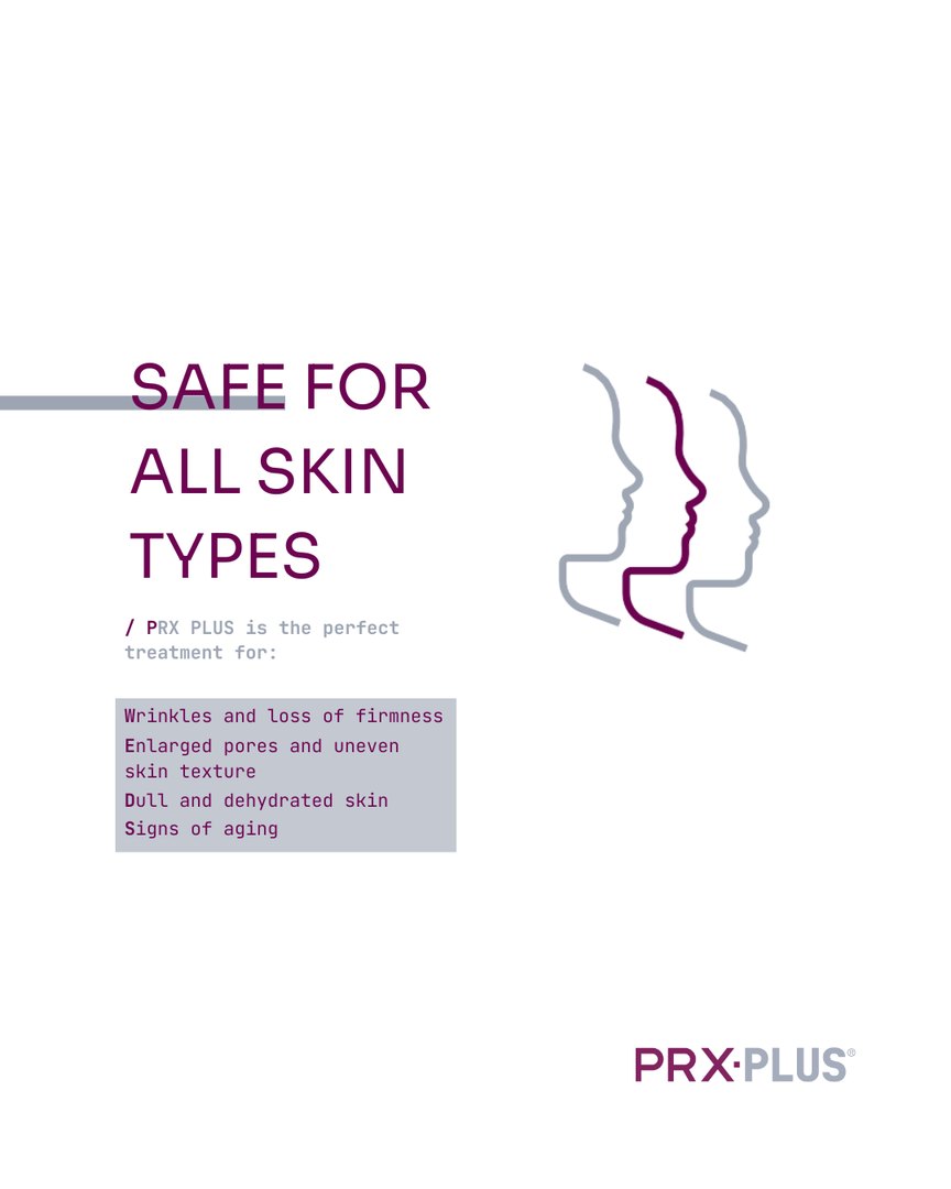 PRX Plus PRX Plus is safe for all skin types
